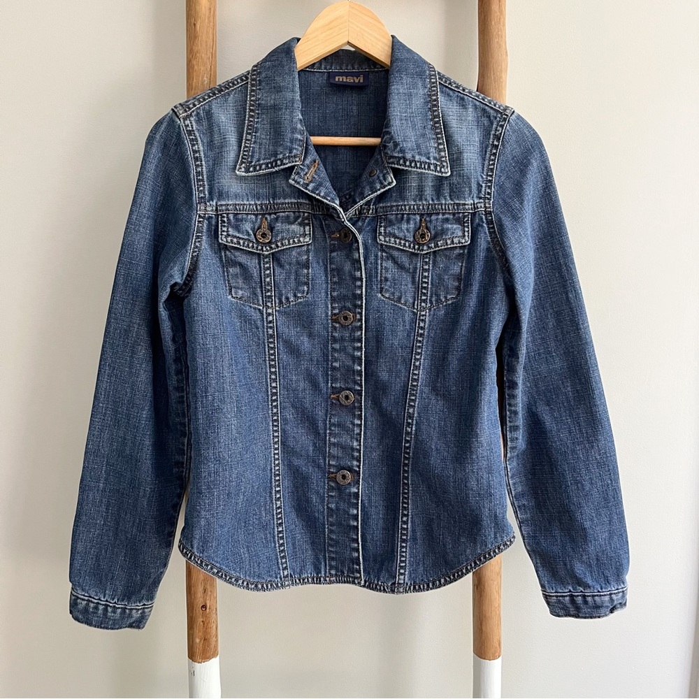 🎉HP🎉 [mavi] emily denim jean button shirt jacket shacket